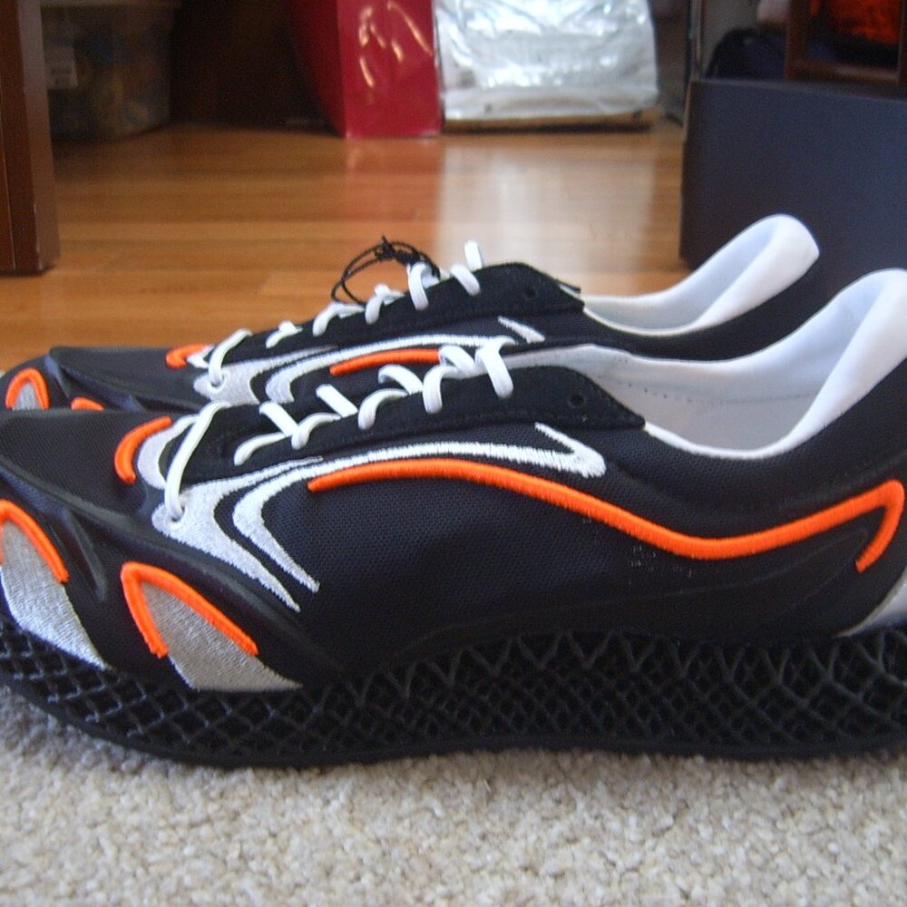 Size 10.5 - adidas Y-3 Runner 4D Solar Orange Men Shoes/Sneakers New with Box